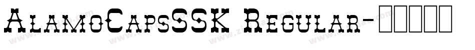 AlamoCapsSSK Regular字体转换